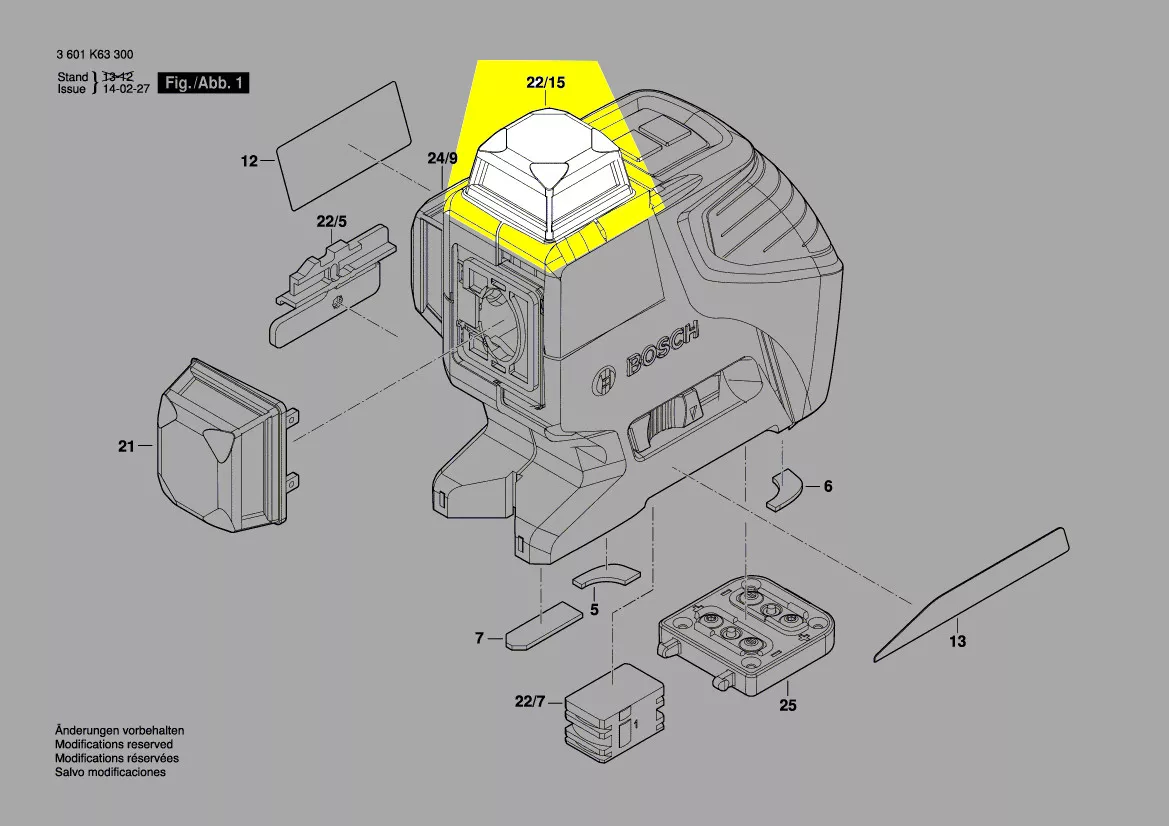 Verrine réf. 1 618 C01 773 Bosch
